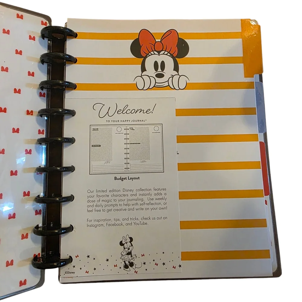 🆕️ Happy Planner Disney Mickey & Minnie Mouse Classic Budget Guided Journal Set - Picture 4 of 15